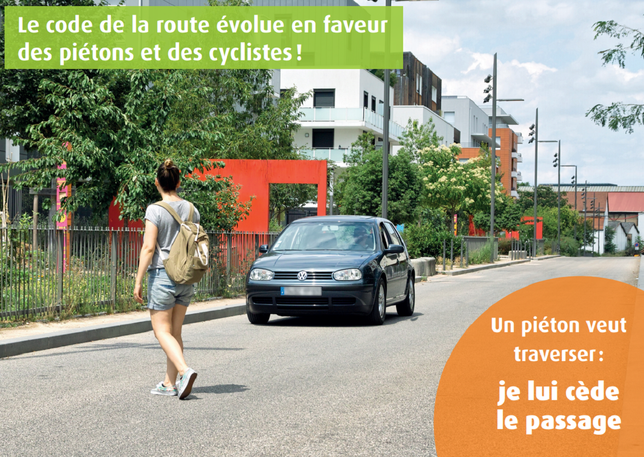 Sécurité des piétons : le code de la route évolue | Cerema